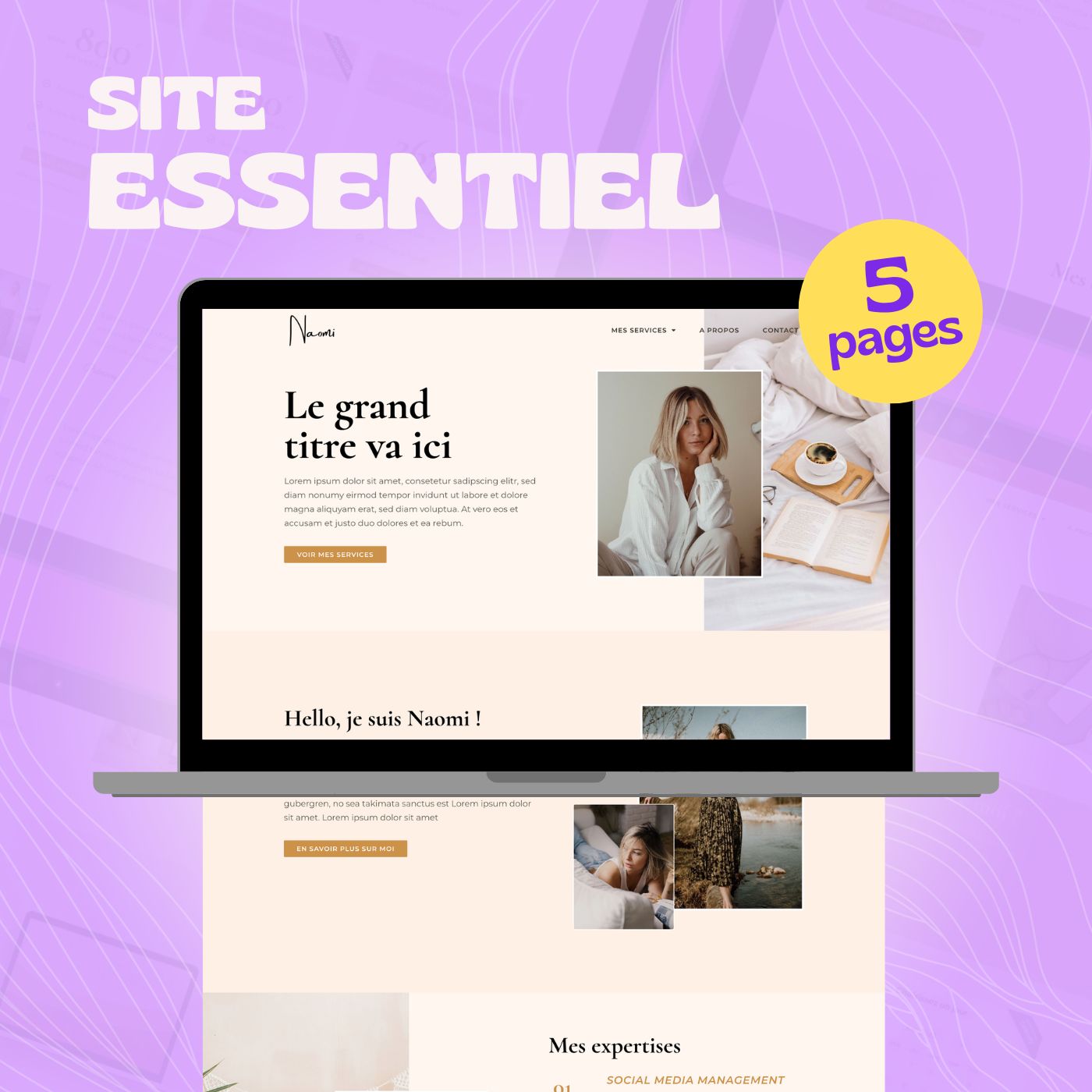 Template WordPress et Elementor 5 pages, L'Essentiel